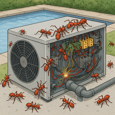 Keep Ants and Cockroaches Out of Your Pool Equipment!