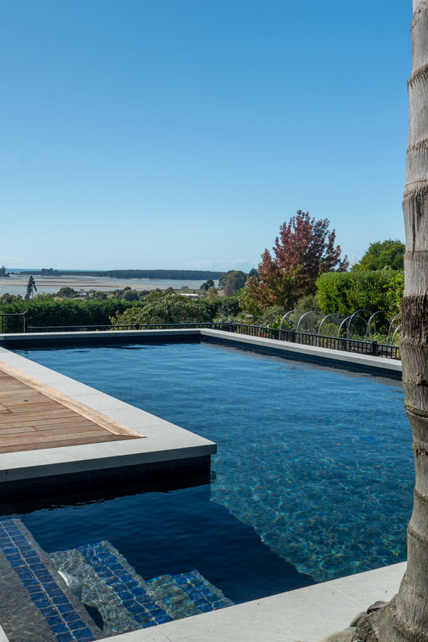 Natures Haven Pool Build by Aquanort Pools Nelson, Marlborough, New Zealand.
