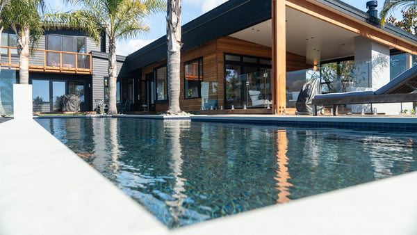 Natures Haven Pool Build by Aquanort Pools Nelson, Marlborough, New Zealand.