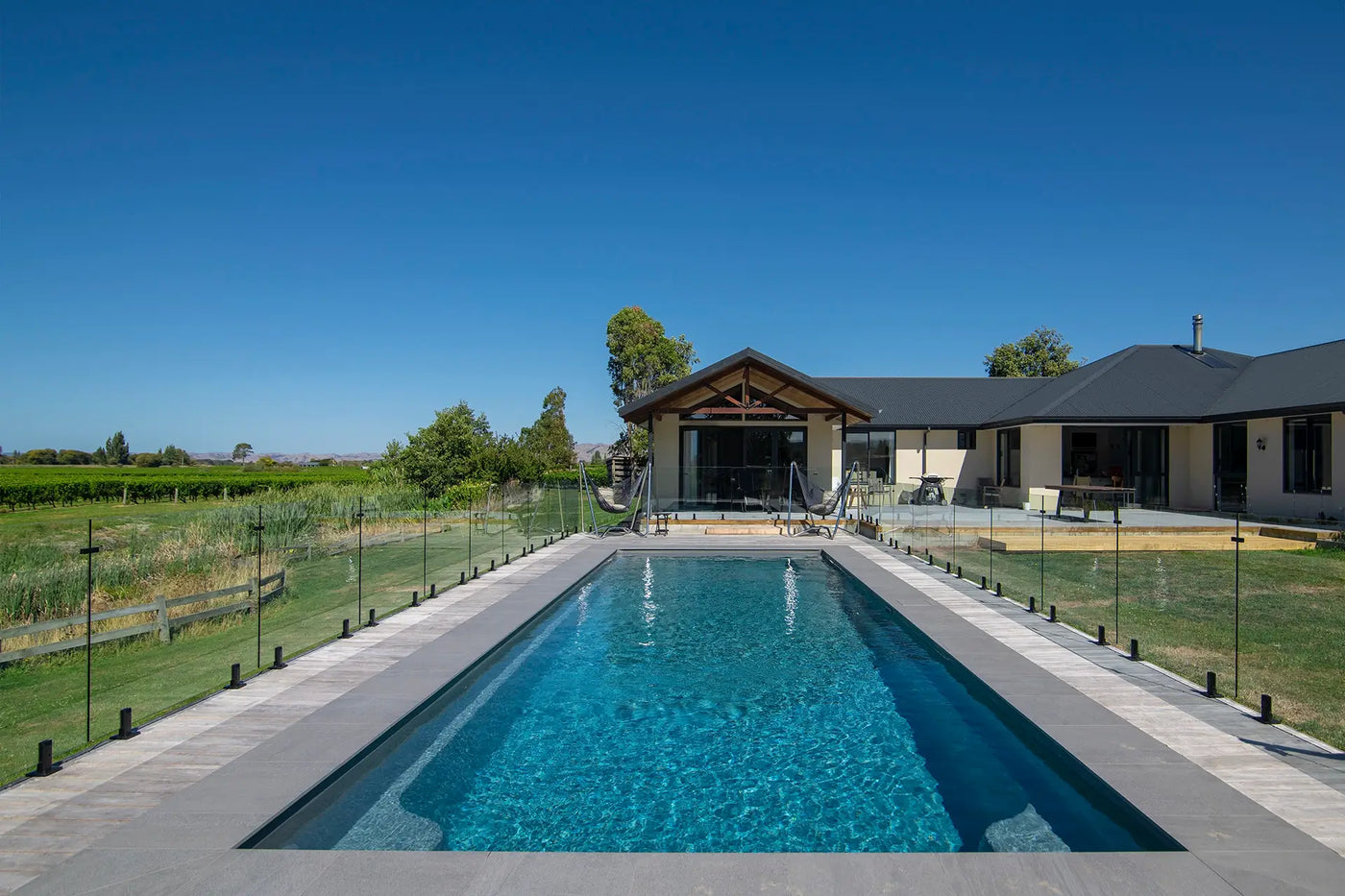 Compass Pool Installation from Aquanort pools in Marlborough, NZ